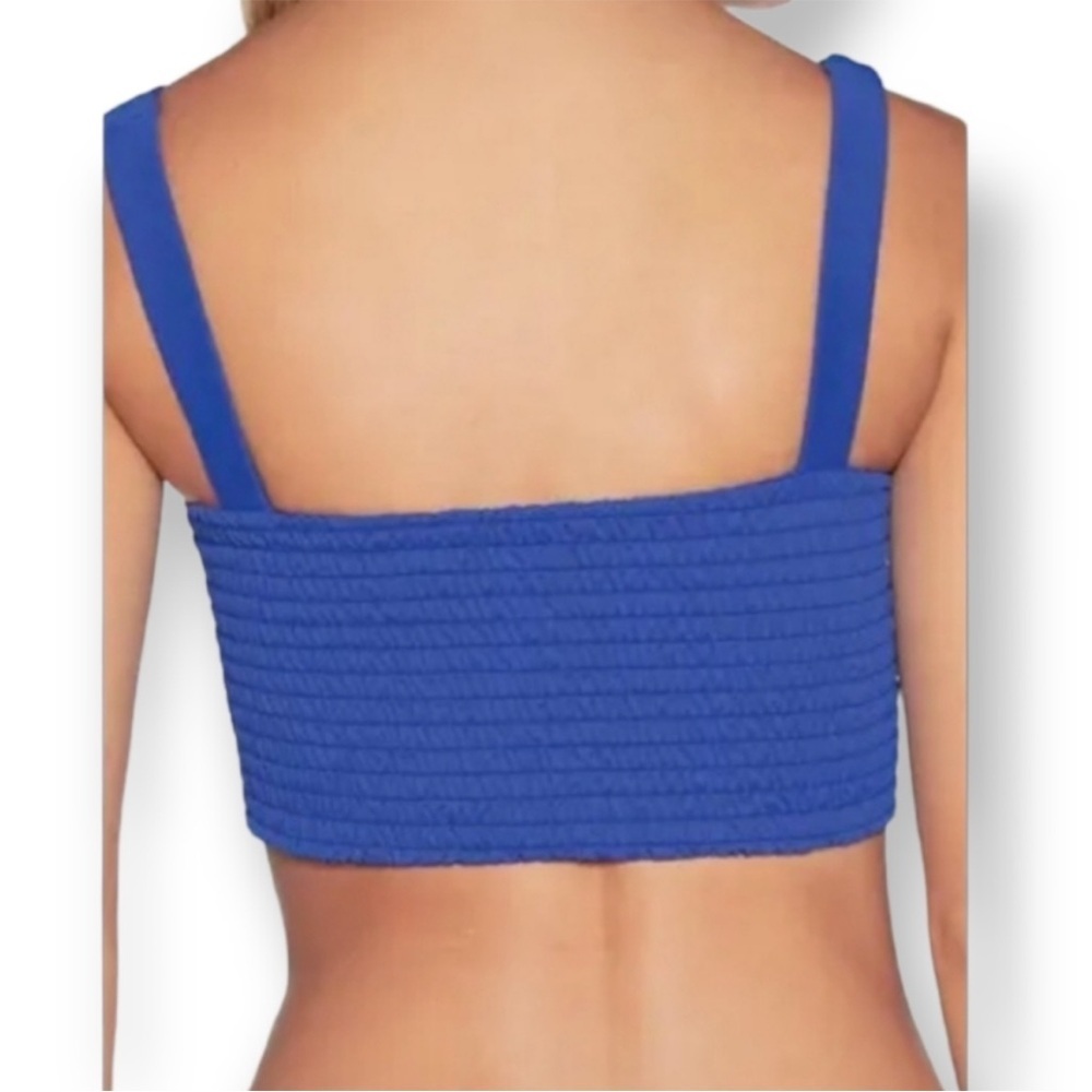 Maaji smocking dazzle 4 way reversible lace up bikini top - Picture 2 of 14